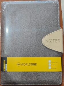 WORLDONE NOTEBOOK WITH CLIP WPP1333 MRP RS 375 G2K3