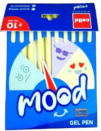 CELLO MOOD GEL PEN BLUE MRP RS 10 G2F3