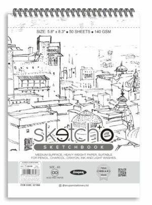 ANUPAM SKETCH BOOK A5 SIZE RS 120 (RACK G2B2)