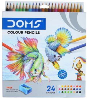 DOMS PENCIL COLOR 24 SHADES RS 120 (RACK G2C2)