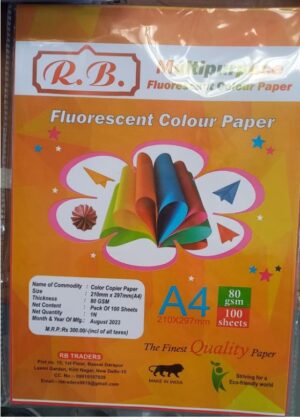 R.B. MULTI PURPOSE FLOROSENT COLOR PAPER RS 300 (RACK G2C3)