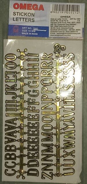 BAMBILIO STIC ON LETTERS 10 MM (RACK G2B3)