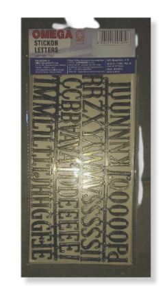 BAMBILIO STIC ON LETTERS 25 MM (RACK G2B3)