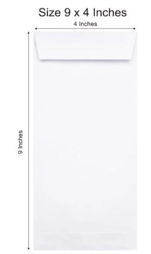 ENVELOPE WHITE 9 X4 (RACK G3D1) 250 PCS