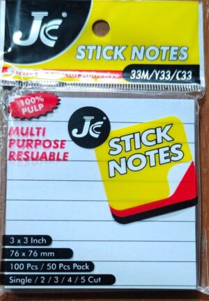 __STICKY NOTES WITH LINES PKT MRP RS 55 (SR 80)G2J2