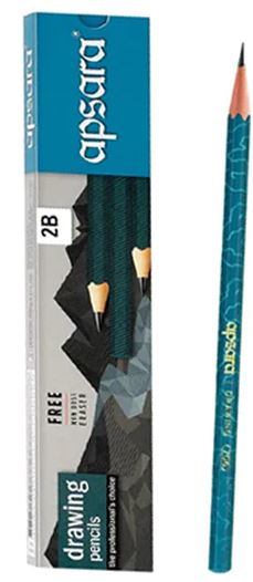 ////APSARA DRAWING PENCIL 2B APSARA RS 7 (RACK G2D4)