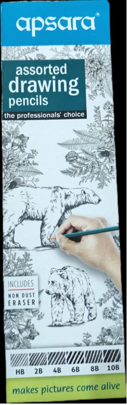 APSARA ASSORTED DRAWING PENCILS MRP 60 (RACK G2D4)