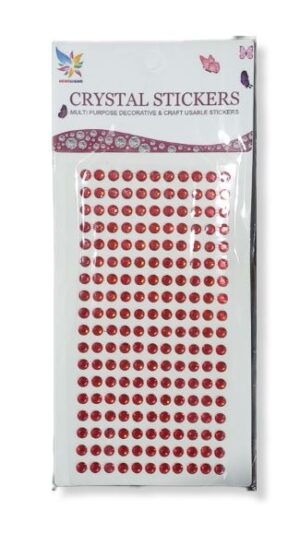 RED CRYSTAL BINDI STICKER RS 25 (BOX 2)