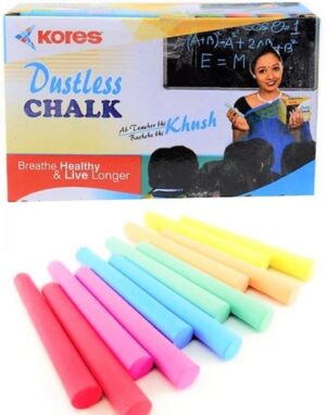 KORES DUSTLESS COLORFUL CHALK RS 15 (RACK G2L4)