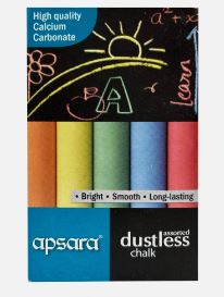 APSARA COLORFUL DUSTLESS CHALK RS 35 (RAK G2L4)