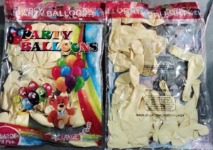 __BALLOONS YELLOW / CREAM COLORS LARGE PKT MRP 100