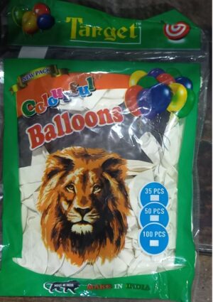 WHITE BALLONS PKT MRP 80 (BOX 7)
