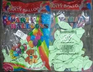 __SEA GREEN BALLOONS LAGRE SIZE PKT MRP 100 (BOX 7)
