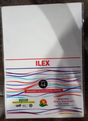 WHITE PASTEL SHEET A4 SIZE PKT MRP 75 RACK G3J2
