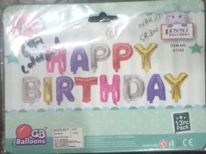 __FOIL BALLON MULTI COLORS HAPPY BIRTHDAY (RACK A4)