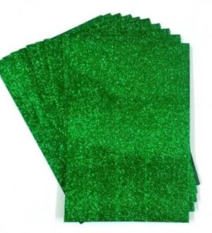 _GLITTER SHEET GREEN MRP 20 (RACK G2I3)