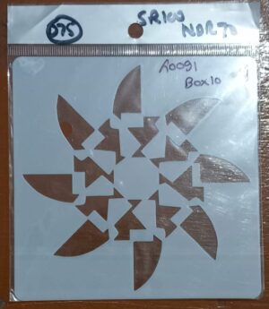 STENCIL 13 X 13 CM DESIGN 3 MRP 50 (BOX 10)