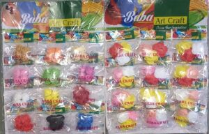 __FLOWER SET (4 PCS ) SINGLE COLOR MRP 25 (BOX 10)