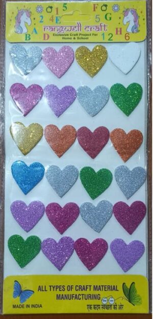 __GLITTER STICKER HEART SMALL RS 25 (RACK C5)