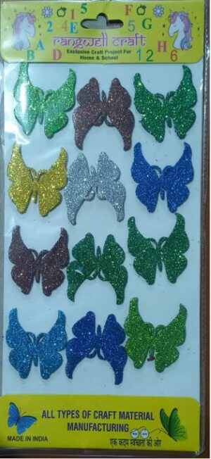 __GLITTER STICKER BUTTERFLY RS 25(RACK C5)