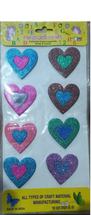 __GLITTER STICKER HEART RS 25 (RACK C5)