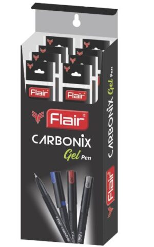 FLAIR CARBONIX GEL BLACK MRP 10 (RACK G2F2)