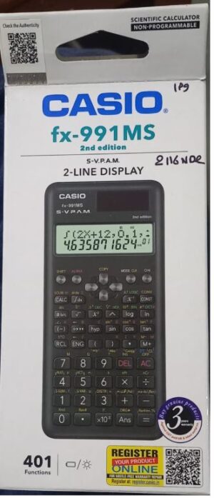 CASIO CALCULATOR FX-991MS-2-W1 (RS 1245)