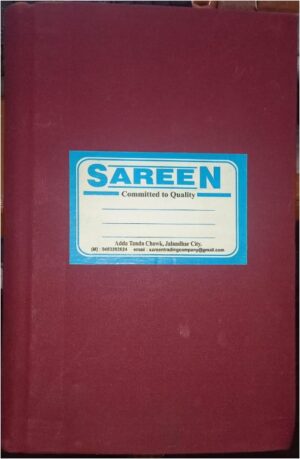 SAREEN LEDGER CANVAS BINDING 7 NO MRP 1200(RACK G3M4)