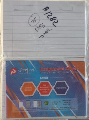 PERFECT A4 SIZE ASSIGNMENT SHEET 1 SIDE LINE MRP 55 G3J4