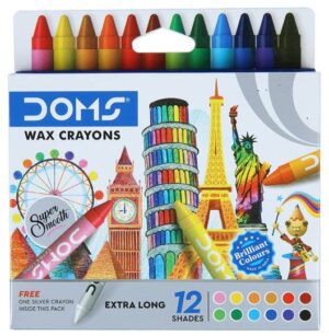 DOMS WAX CRYONS MRP RS 30 (RACK G2G4)