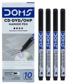 DOMS CD MARKER BLACK MRP RS 10 (RACK G2J2)