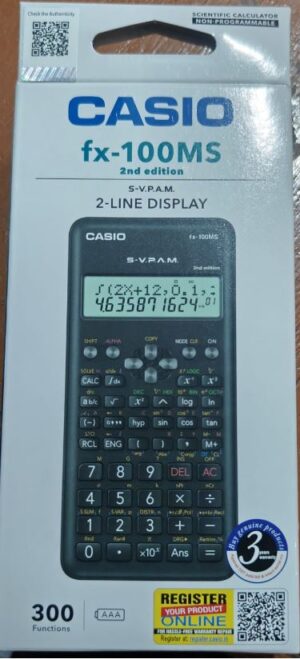 CASIO CALCULATOR FX-100MS 2ND EDITION MRP RS 1045 G2J3