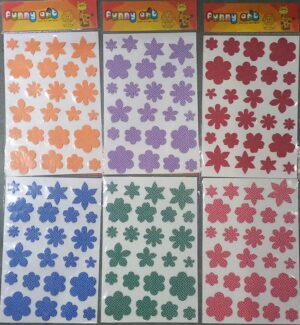 FELT STICKER FLOWER MRP RS 40 (BOX 3)