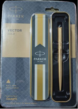 PARKER VECTOR GOLD BALL PEN MRP RS 850 (BOX S5)