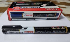 KORES PERMANENT MARKER BLACK MRP RS 20 (RACK G2J2)