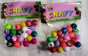 BIG COLORFUL BEADS WITH HOLE MRP RS 35 (RACK A2)