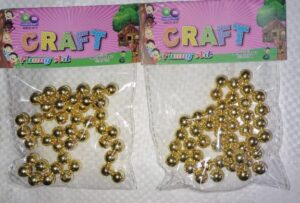 GOLDEN BEADS PKT SMALL MRP RS 35 (RACK A2)