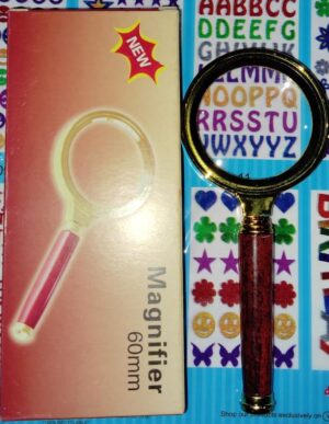 _MAGNIFYING GLASS 60 MM (GOOD QUALITY)MRP RS 150 (RACK A2)