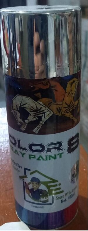 SILVER METALLIC SPRAY PAINT MRP RS 225 (RACK A4)