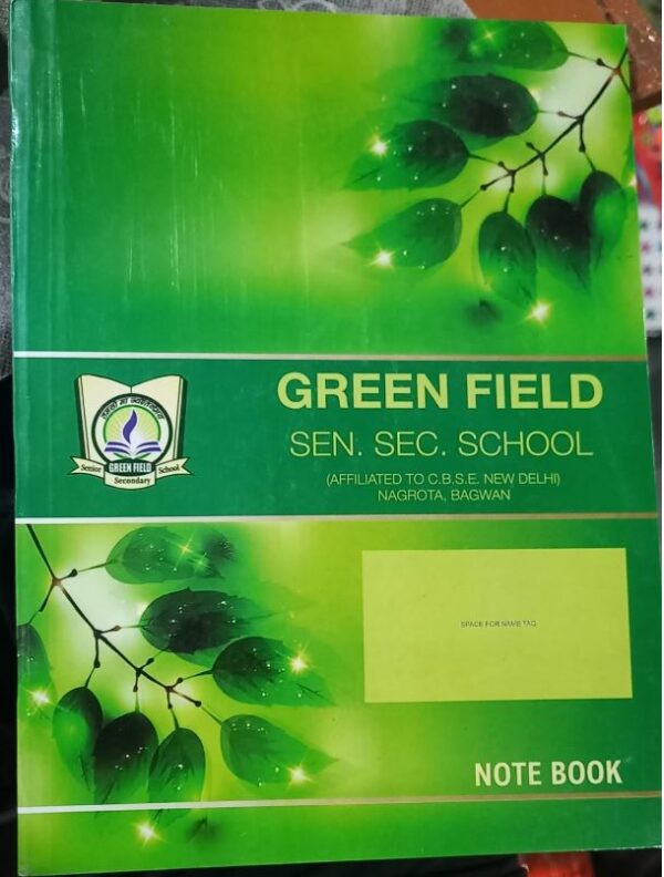 GREEN FIELD 4 LINE NOTEBOOK MRP RS 45 (STAIR RACK)
