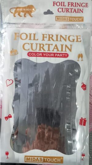 __FOIL FRINGE CURTAIN SILVER MRP RS 75 (RACK C4)