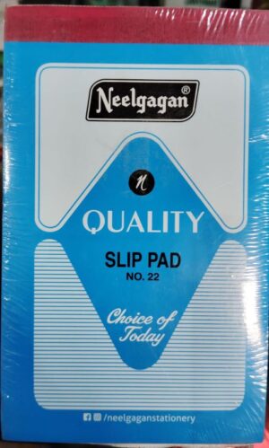 NEELGAGAN SLIP PAD 22 NO RULLED MRP RS 39 + 33 RACK G3L2