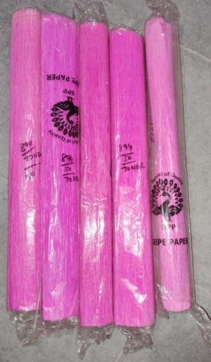 _DARK PINK CREPE PAPER ROLL MRP RS 75 RACK D3