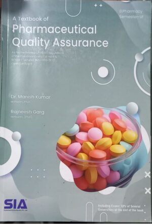 PHARMACEUTICAL QUALITY ASSURANCE 6TH SEM SIA RS 179