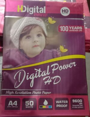 __HD DIGITAL POWER PHOTO PAPER 275 GSM MRP RS600 G2H3