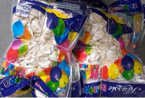 __////WHITE METALLIC BALLOON PKT MRP RS 100 (RACK C7)