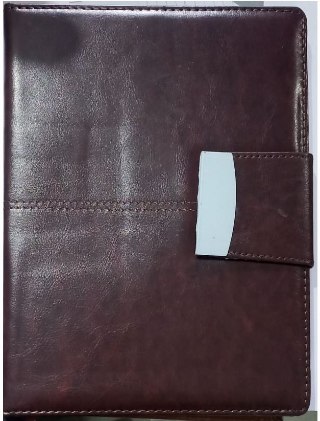 LEATHER DIARY WITH MAGNETIC CLIP MRP RS 350 G2K3