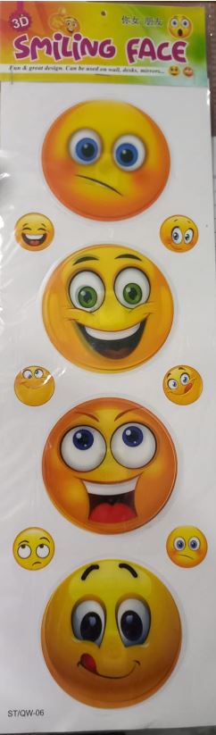 __ROOM DECOR SMILEY STICKER MRP RS 40 RACK B2