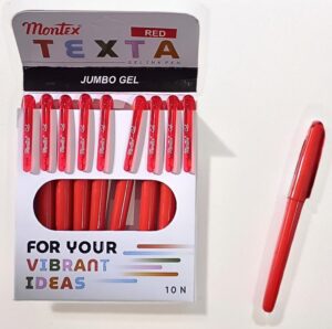 MONTEX TEXTA GEL PEN RED MRP RS 10 G2F2