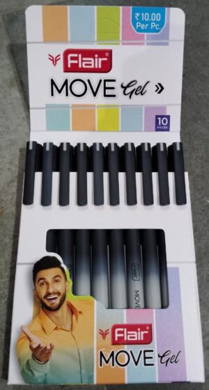 FLAIR MOVE GEL PEN BLACK MRP RS 10 G2F2